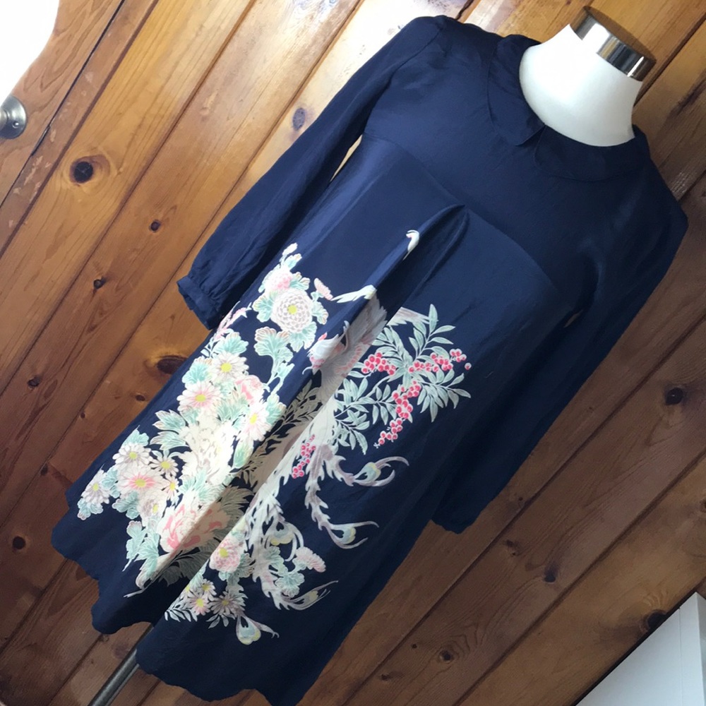 Long Sleeve Silk Minidress by Diabless